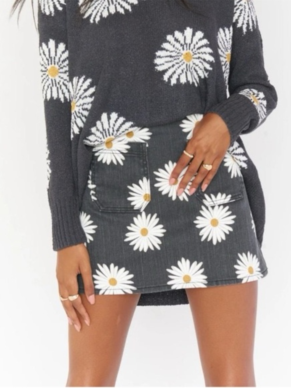 Show Me Your MuMu Rex Daisy Love Mini Skirt